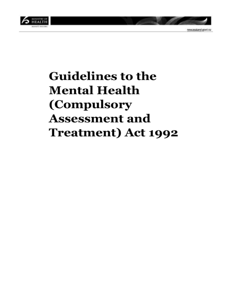 6 1 Scope Of A Community Treatment Order