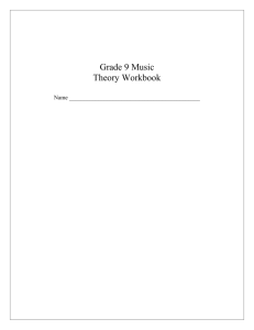 Grade 9 Instrumental Music Theory Workbook