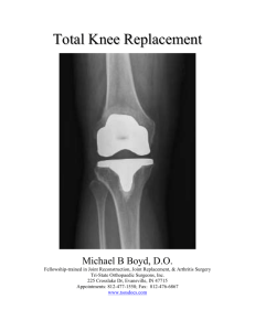 Total Knee Replacement Information Guide
