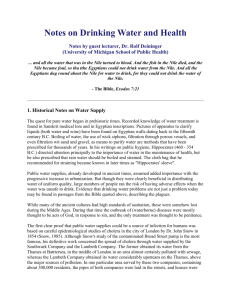 Notes on Drinking Water and Health