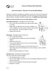 Instruction Sheet - Focus on Fitness Chair Exercises
