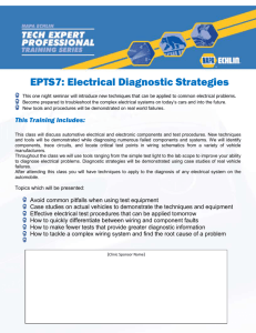 Electrical Diagnostic Strategies