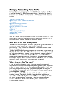 Managing Accessibility Plans (MAPs)