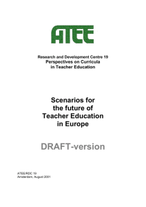Scenarios for the future of teacher education in Europe
