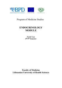 Endocrinology module (updated for year 2012/2013)