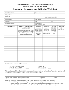Lab Utilization Worksheet - OPRS Office for the Protection of