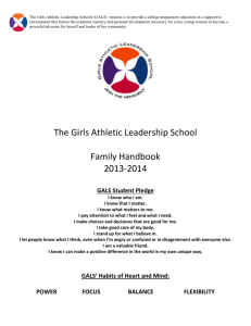 Family Handbook 2013/2014 - Girls Athletic Leadership School