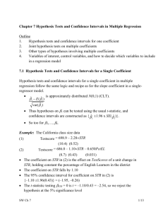 Hypothesis Tests in Multiple Regression