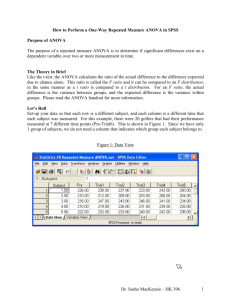 How to Perform a Simple Analysis of Variance (ANOVA) in SPSS