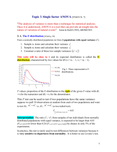 3. 1. The F distribution [ST&D p. 99]