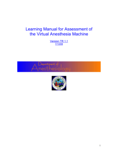 Virtual Anesthesia Machine: Learning about the breathing circuit