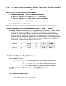 ST 361 Normal Distribution