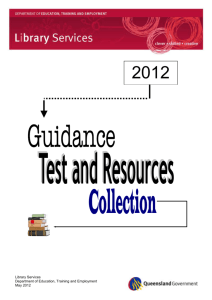 Guidance Tests and Resources Collection