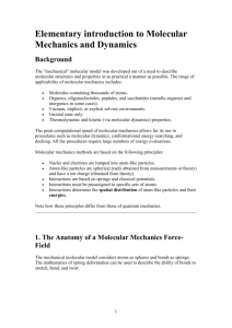 Introduction to Molecular Mechanics