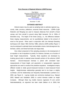 Variance Estimators for Airborne Laser Surveys