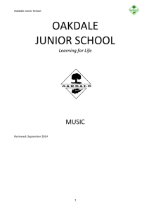 Music - Oakdale Juniors School