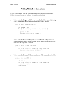 methodsSolutions