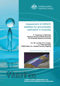 Assessment of GRACE satellites for groundwater estimation in