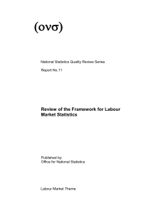 labour market statistics framework review