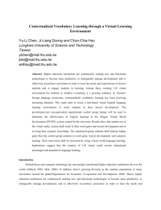 Contextualized Vocabulary Learning through a Virtual Learning