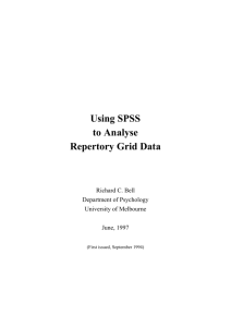 Using SPSS