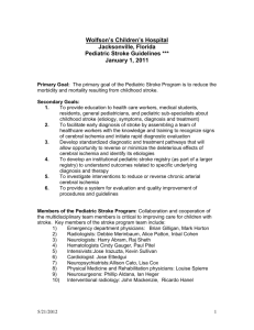 Pediatric Stroke Program