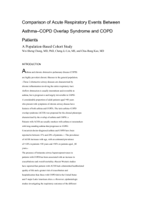 Comparison of Acute Respiratory Events Between Asthma–COPD