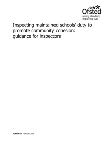 Guidance for inspectors