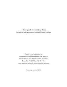 A Mixed Spatially Correlated Logit Model: