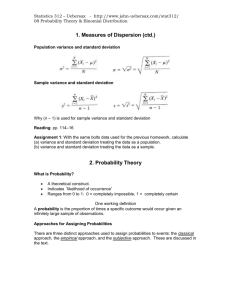 08 Probability Threory & Binomial Distribution