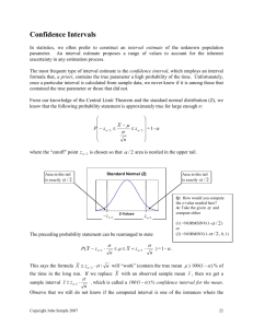 SAMPLING DISTRIBUTIONS PART I: ESTIMATING A POPULATION