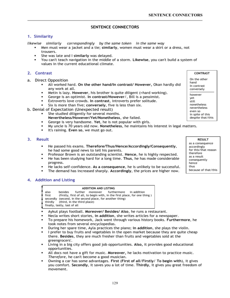 sentence-connectors