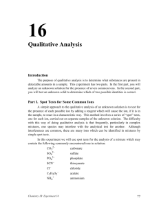 Exp. 16 Qualitative Analysis