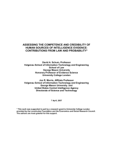 assessing the competence and credibility of
