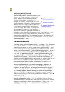 Inequality Measurement