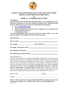 Medical Authorization Form - Los Angeles Unified School District