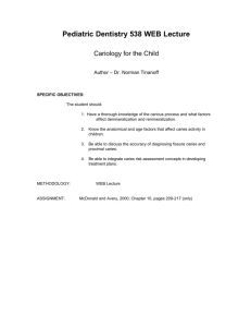 Cariology for the ChildDOC