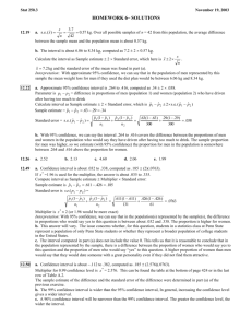 Chapter 2 solutions - Penn State Department of Statistics