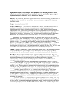 Evaluation of impregnated Gelfoam® used as control for