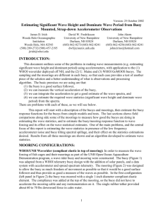 Estimating Significant Wave Height and Dominant Wave Period from