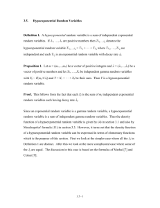 Hypoexponential Random Variables