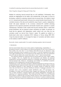 A method for analyzing clustered interval