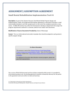Assignment/Assumption Agreement