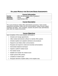 syllabus module for outcome based assessments template - NC-NET