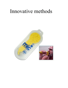 Innovative methods