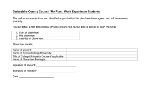 My Plan for students - Derbyshire County Council