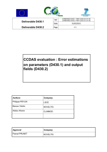 Error estimations