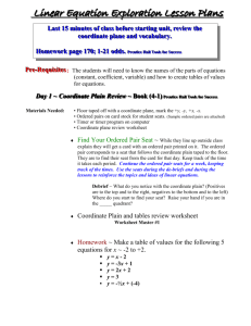 Linear Equation Lesson Plan - PD-ROM