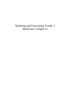 Modeling and Forecasting Trend
