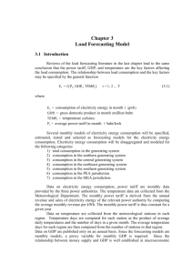 Chapter 3 Load Forecasting Model